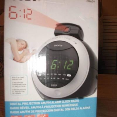 Coby CRA79 Digital Alarm Clock with Projector Disp ...