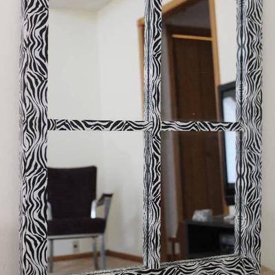 Zebra Print Mirror- 18.5 by 22.5 Inches- Very Styl ...
