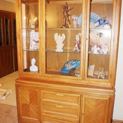 2 Piece China Cabinet Set- No Contents Included