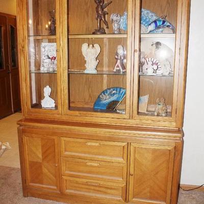 2 Piece China Cabinet Set- No Contents Included
