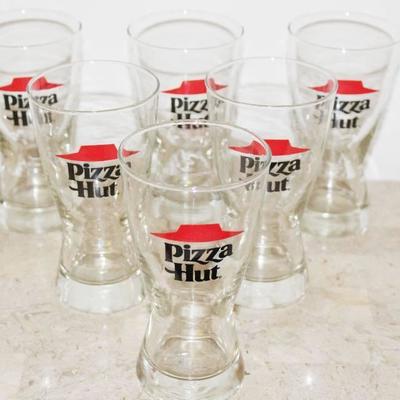 Set of 6 Pizza Hut Pilsner Glasses- Very Cool!