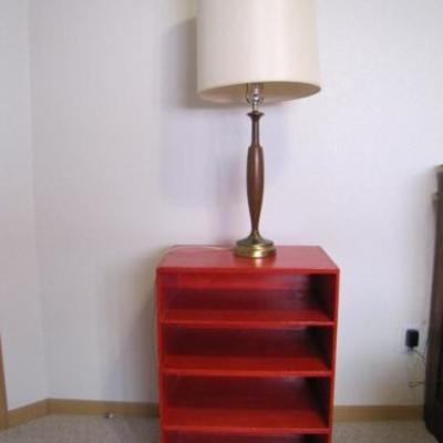 Retro Side Table and Lamp