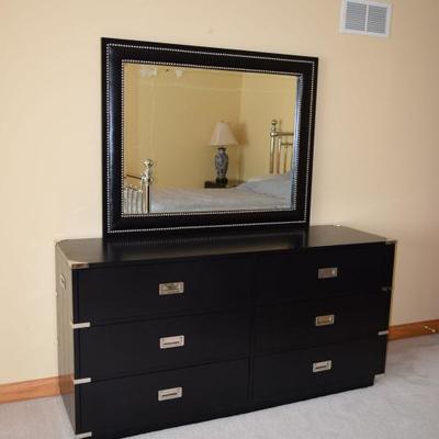 Lexington Black dresser with mirror