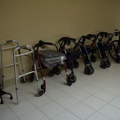 Crutches, Cane, Walkers, & Wheel Chair