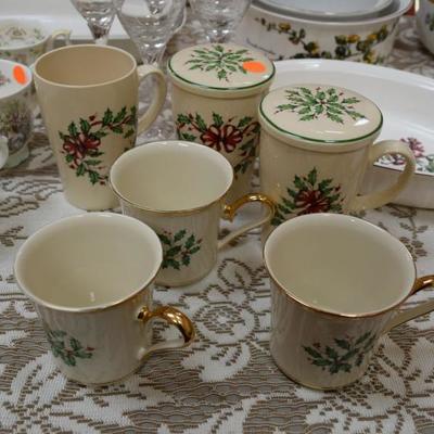 Lenox Holiday Dimension Collection Cups