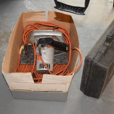 Electric Saw, Cord, & Case