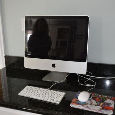 Apple Computer Monitor, Keyboard, Mouse, & Pad
