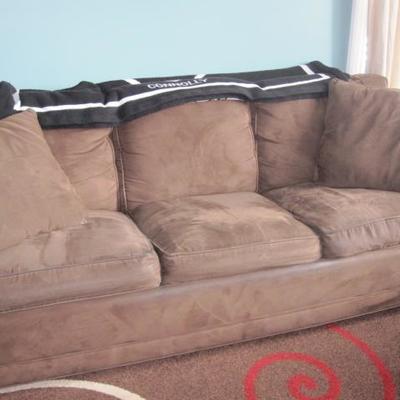 Micro fiber sleeper sofa