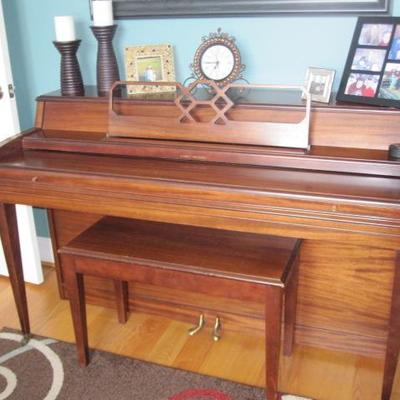 Vintage spinet piano