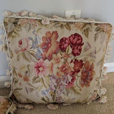 Reproduction tapestry pillows 
