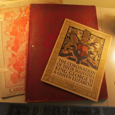 Antique English coronation souvenirs
