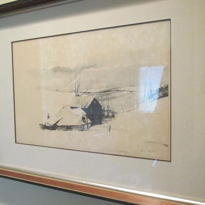 Andrew Wyeth signed print