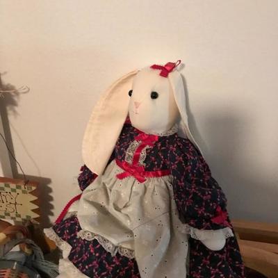Handmade bunny rabbit doll