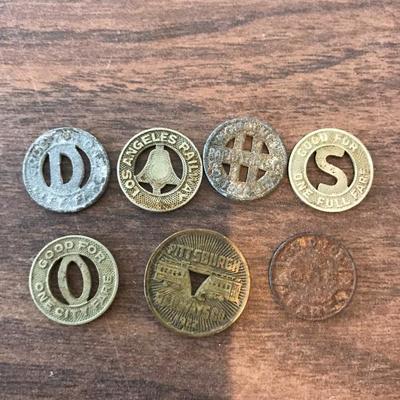 Vintage token coins
