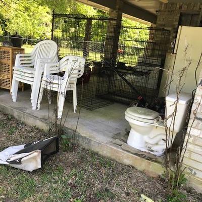 Patio Chairs, Large Pet Cages