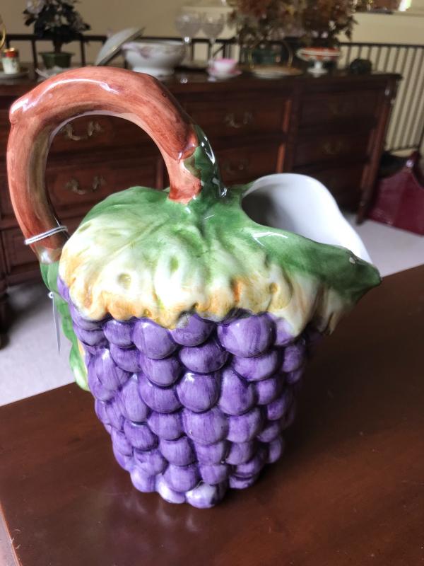 Portuguese Grape pitcher. Rustic style.