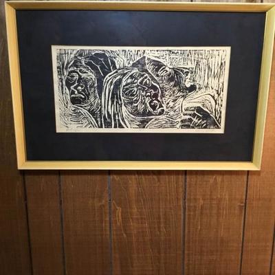 Deluge by Larry Mills 4/10 Lithograph