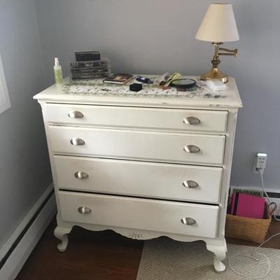 $250   White 4 Drawer Dresser / Clothes Bureau  (photo 1 of 1)   * Cash Only.  No Returns. Local Pick Up In Media, PA.  Buyer needs to...