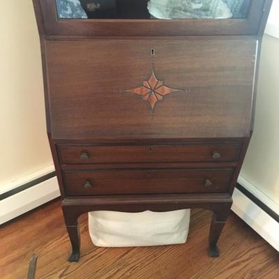 $500 Secretary w/ inlay, early twentieth century  (photo 2 of 3) * Cash Only.  No Returns. Local Pick Up In Media, PA.  Buyer needs to...