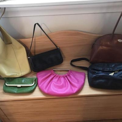 Colorful Leather Handbag Assortment