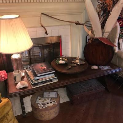 SOLID WOOD COFFEE TABLE, THIS ESTATE HAS HUNDREDS OF SMALL ITEMS ALSO