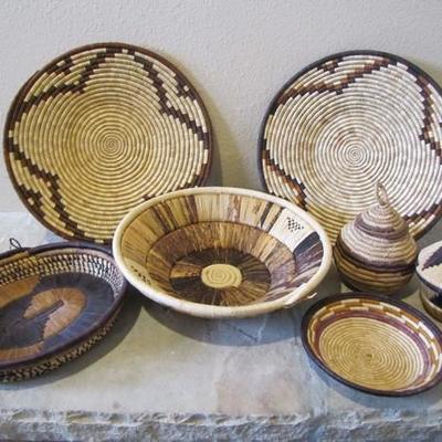 Handcrafted Baskets x8