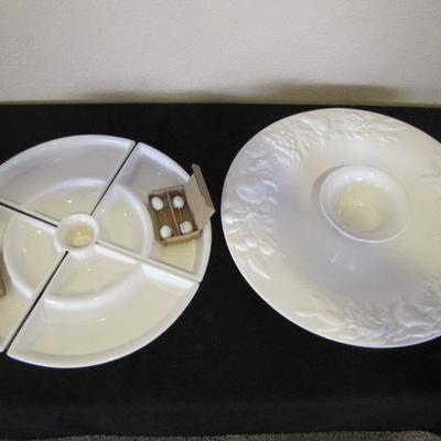 White Serving Platters