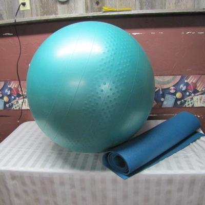 Yoga Mat & Workout Ball