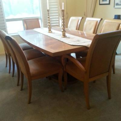 Armani Dining Table, seats 8. suede chairs. Average use. Great table!
Must see to determine price with seller. 