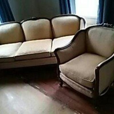 Antique Sofa and Chairs