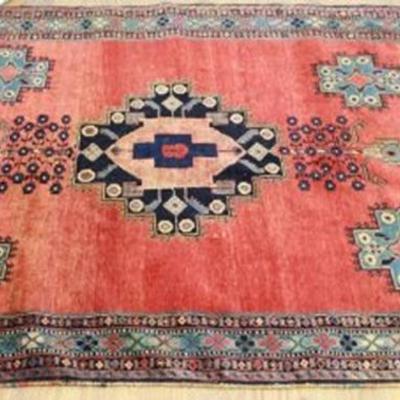 Lot 199: Red Caucasian Rug/Carpet 