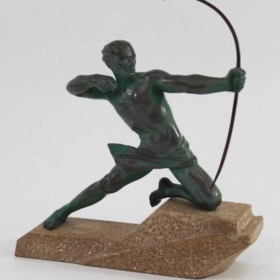 Lot 5: Max LeVerrier Metal Sculpture of Archer 