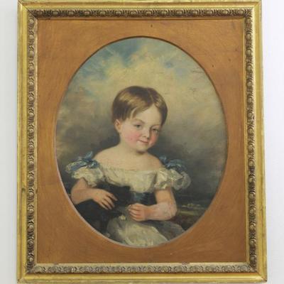 Lot 447: Portrait of Young Girl 