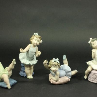 Lot 48: Lot of 4 Lladro Porcelain Figurines 