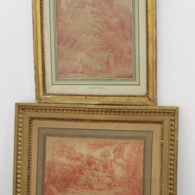 Lot 510: Attr. to Hubert Robert, Landscapes with Figures 