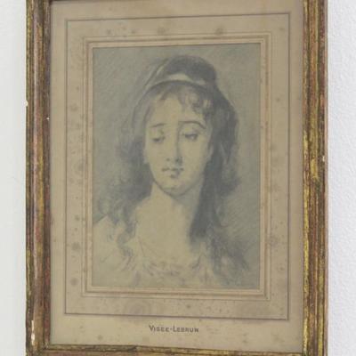 Lot 484: Attr. to Elisabeth VigÃ©e-Lebron, Portrait 