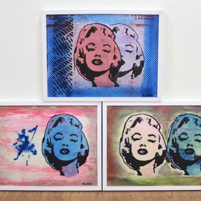 Lot 458: Roy Eder, 3 Pop Art Prints of Marilyn Monroe 