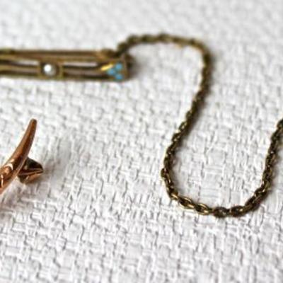 Antique 10K and 14K pins