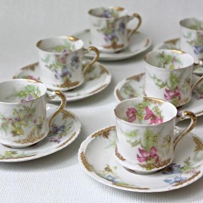 T. Haviland cups and saucers