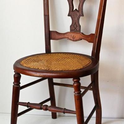 East Lake side chair with caned seat 