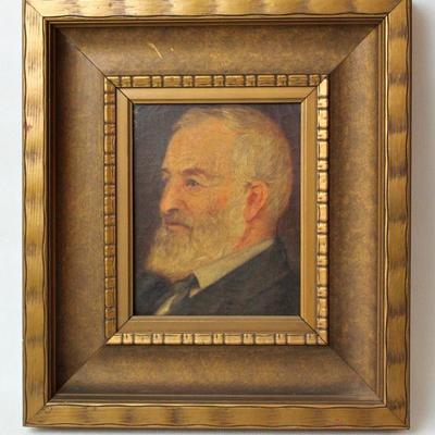 portrait painting of Walter James Land, grandfather of the family