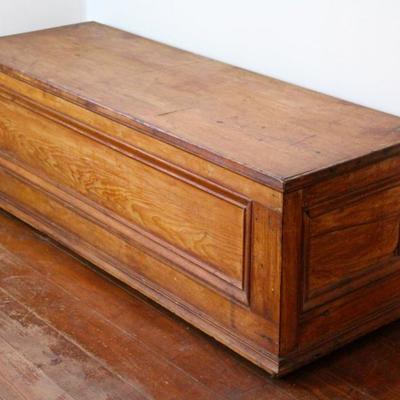 long, wood chest