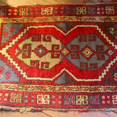 Antique Turkish Yastik rug - 20" x 30"