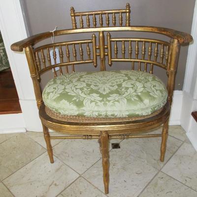 French style Victorian armchair with cane bottom $350
29 X 17 1/2 X 32 1/2
