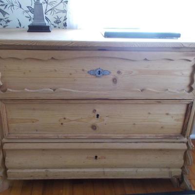 Pine 3 drawer chest $140 