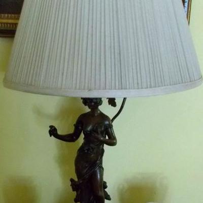 Bronze figure lamp $450