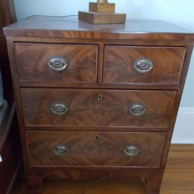 Antique chest with four drawers $450
24 X 15 X 29 1/2