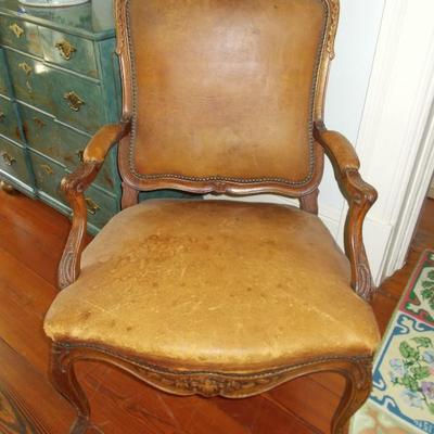 French style leather chair $279
26 X 19 X 39