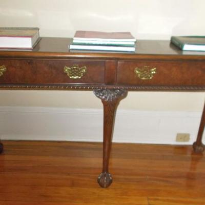 Baker Chippendale style sofa table $95 