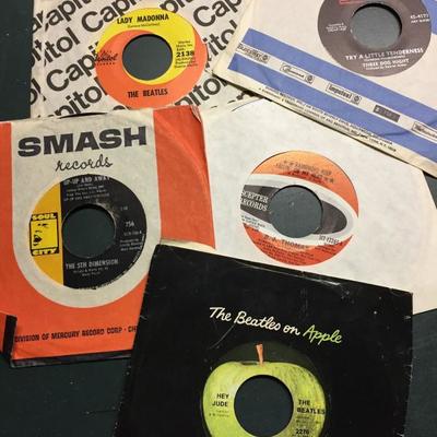 Selection of 45's.